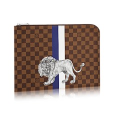 Plátno Louis Vuitton N63345 Pochette Jour GM Damier Ebene