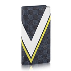 Peněženka Louis Vuitton N64004 Brazza Damier Cobalt Canvas