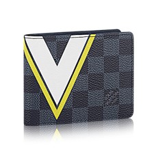 Louis Vuitton N64010 Štíhlá peněženka Damier Cobalt Canvas