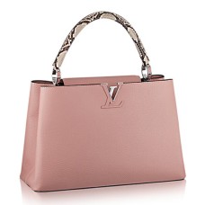 Louis Vuitton N91660 Capucines MM Tote Bag Taurillon kůže