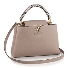 Louis Vuitton N92802 Capucines PM Tote Bag Taurillon kůže